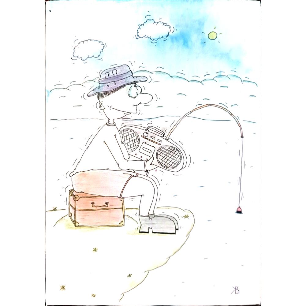 Vasya Kalashnikov 29x21cm Orijinal Karikatür BOD03904