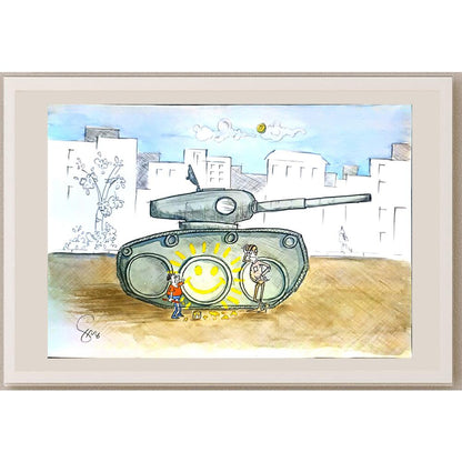 Mehdi Nazary 29x21cm Orijinal Karikatür BOD03909