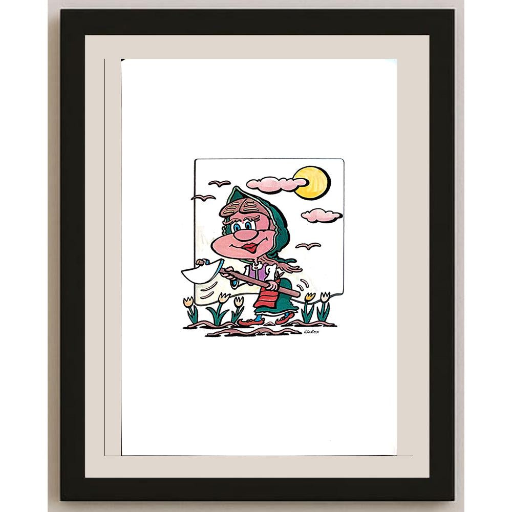 Valerio Aleksandrov 29x21cm Orijinal Karikatür BOD03911