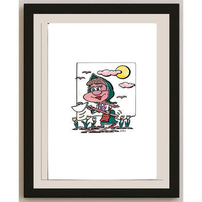 Valerio Aleksandrov 29x21cm Orijinal Karikatür BOD03911