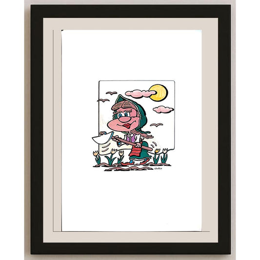Valerio Aleksandrov 29x21cm Orijinal Karikatür BOD03911