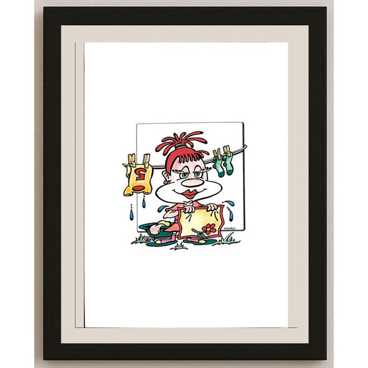 Valerio Aleksandrov 29x21cm Orijinal Karikatür BOD03913