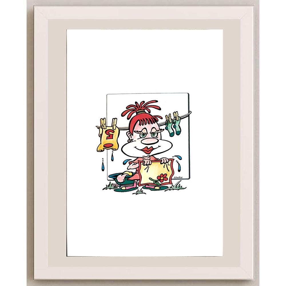 Valerio Aleksandrov 29x21cm Orijinal Karikatür BOD03913