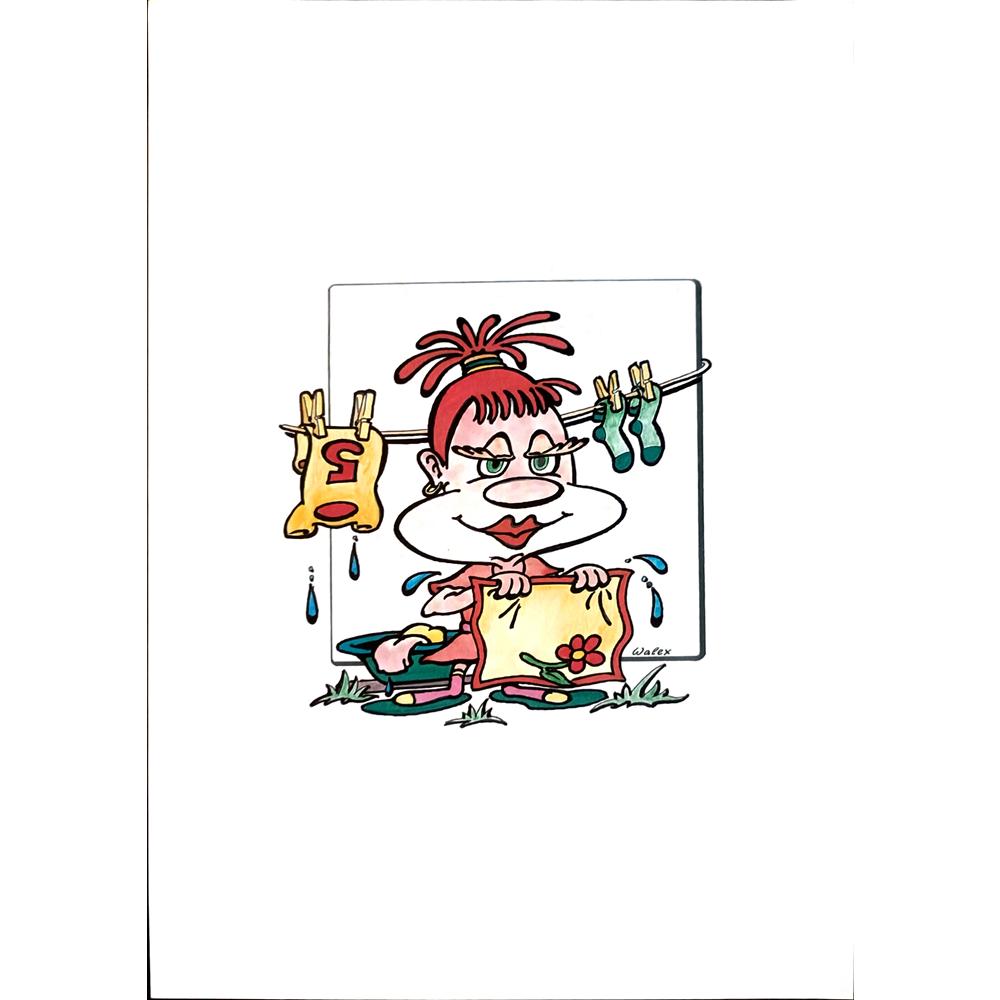 Valerio Aleksandrov 29x21cm Orijinal Karikatür BOD03913