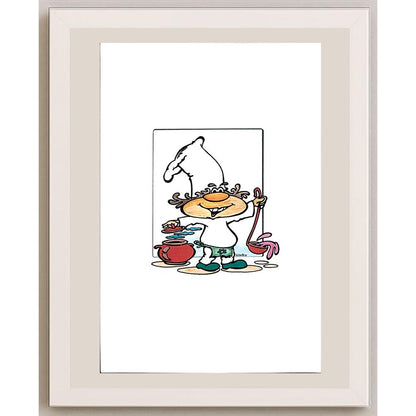 Valerio Aleksandrov 29x21cm Orijinal Karikatür BOD03914