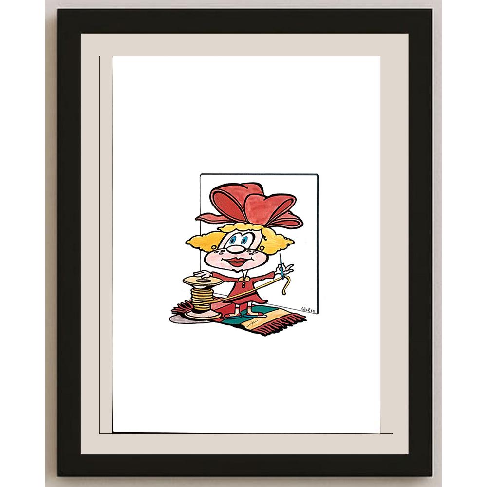 Valerio Aleksandrov 29x21cm Orijinal Karikatür BOD03915