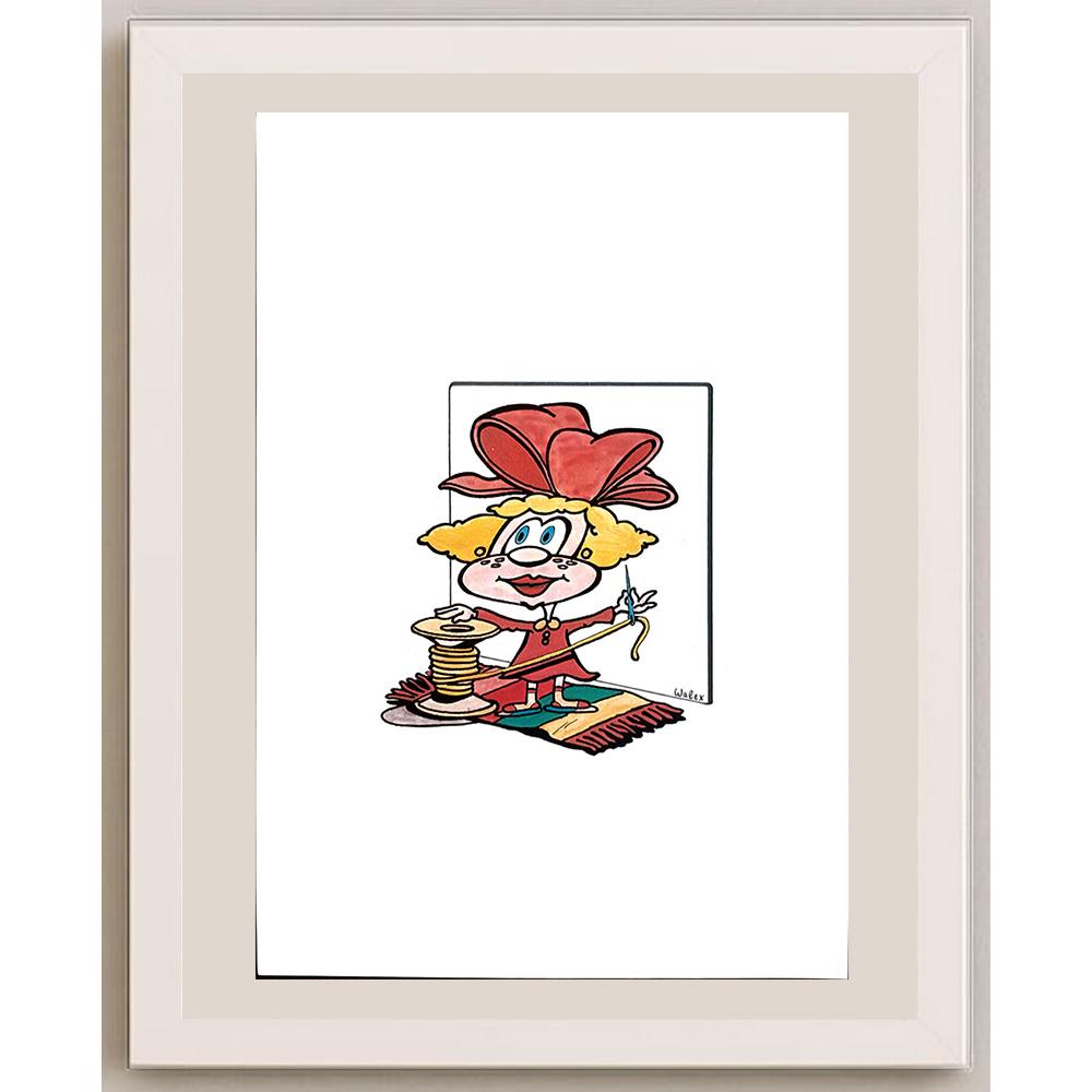 Valerio Aleksandrov 29x21cm Orijinal Karikatür BOD03915
