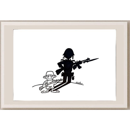 Valerio Aleksandrov 29x21cm Orijinal Karikatür BOD03920