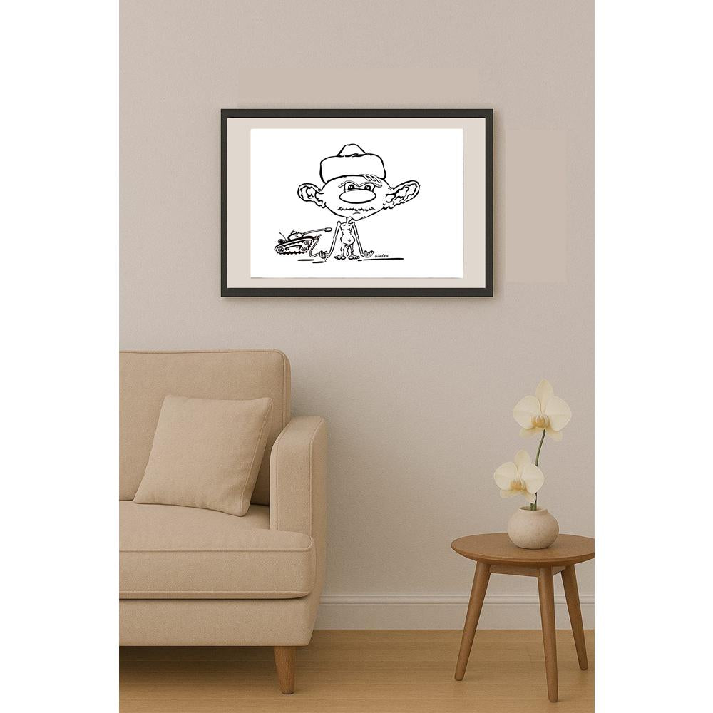 Valerio Aleksandrov 29x21cm Orijinal Karikatür BOD03921