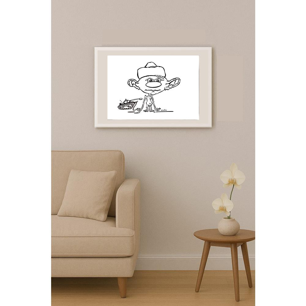 Valerio Aleksandrov 29x21cm Orijinal Karikatür BOD03921