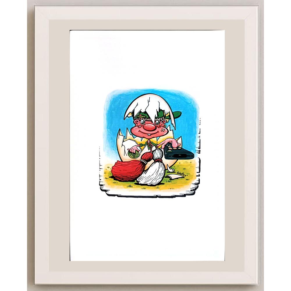 Valerio Aleksandrov 29x21cm Orijinal Karikatür BOD03925