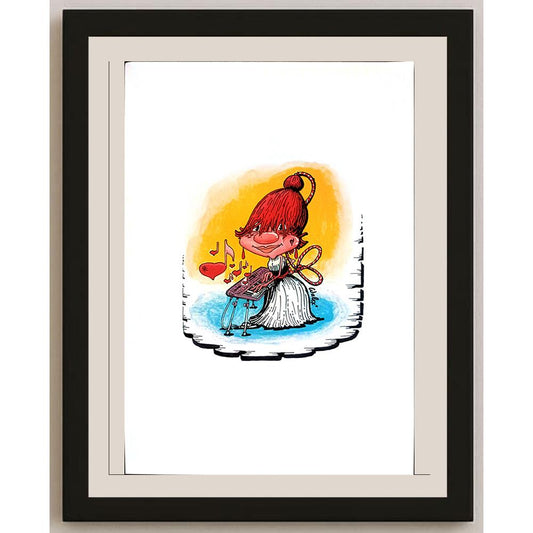 Valerio Aleksandrov 29x21cm Orijinal Karikatür BOD03928