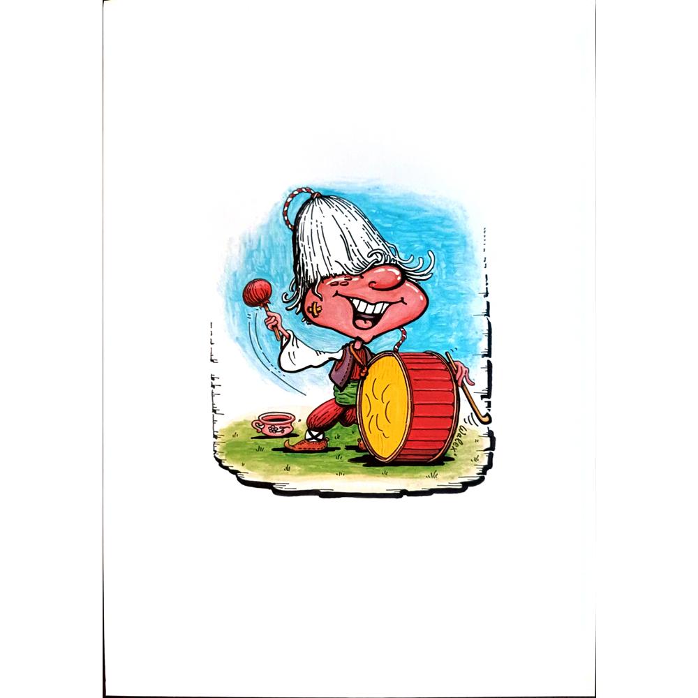 Valerio Aleksandrov 29x21cm Orijinal Karikatür BOD03929