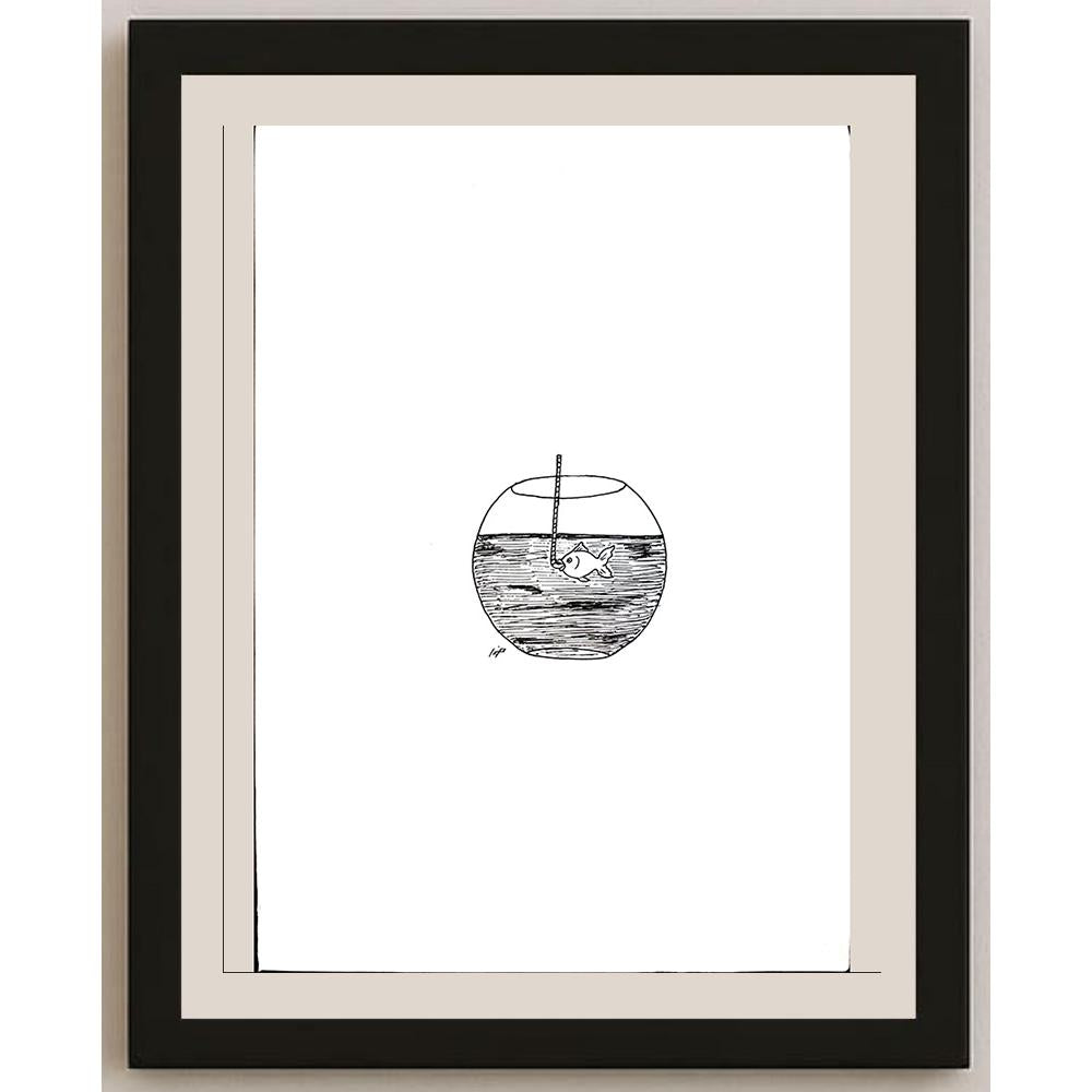 Mona Eskandary 29x21cm Orijinal Karikatür BOD03930