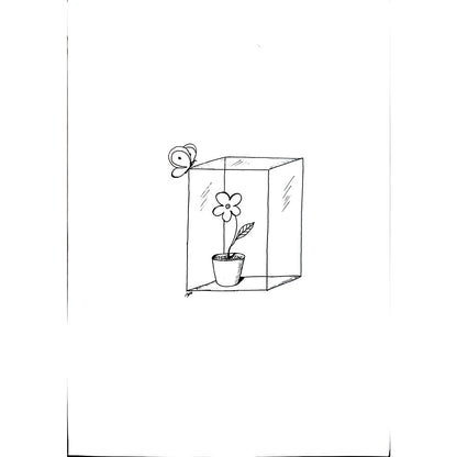 Mona Eskandary 29x21cm Orijinal Karikatür BOD03932