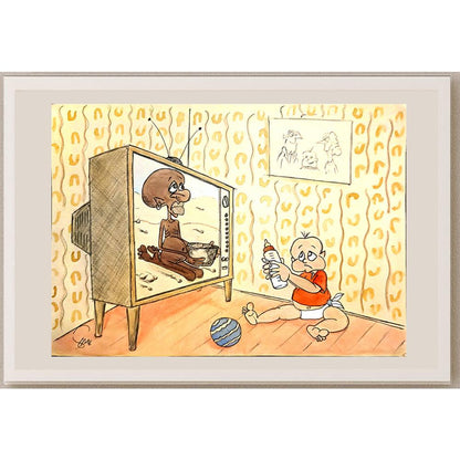 Mehdi Nazary 29x21cm Orijinal Karikatür BOD03934