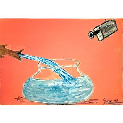 Gerda De Jong 29x21cm Orijinal Karikatür BOD03936