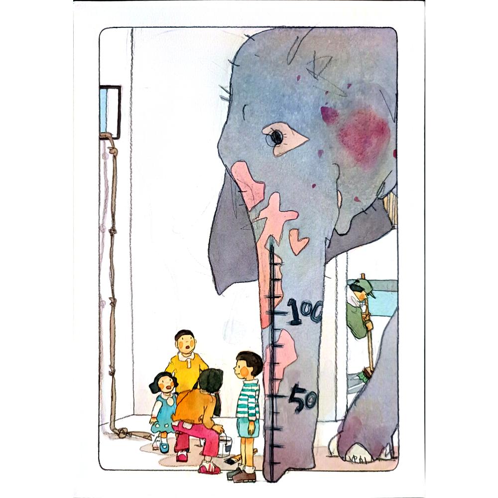 Yuka Hamano 29x21cm Orijinal Karikatür BOD03941
