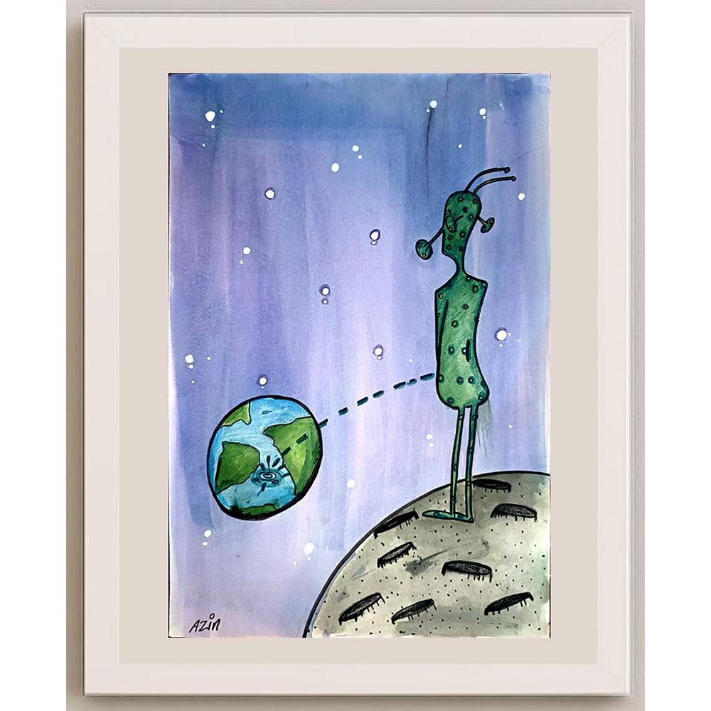 Marzeyah Rezaie 29x21 Orijinal Karikatür BOD03943