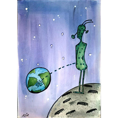 Marzeyah Rezaie 29x21 Orijinal Karikatür BOD03943