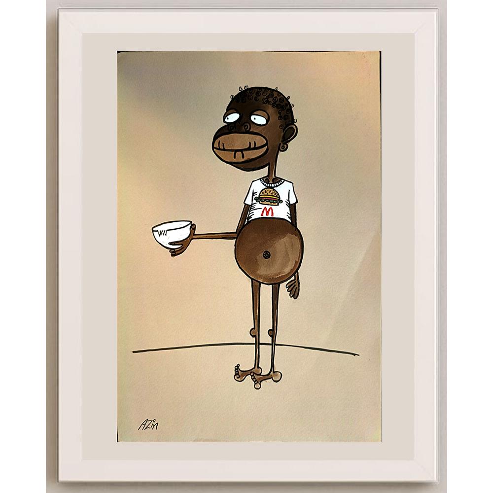 Marzeyah Rezaie 29x21 Orijinal Karikatür BOD03947