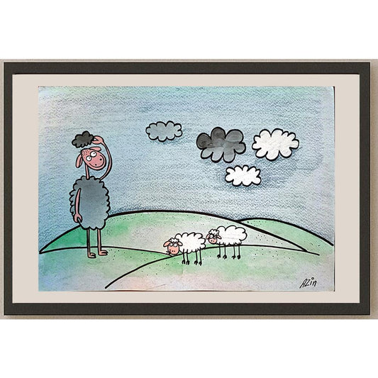 Marzeyah Rezaie 29x21 Orijinal Karikatür BOD03948