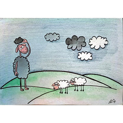 Marzeyah Rezaie 29x21 Orijinal Karikatür BOD03948