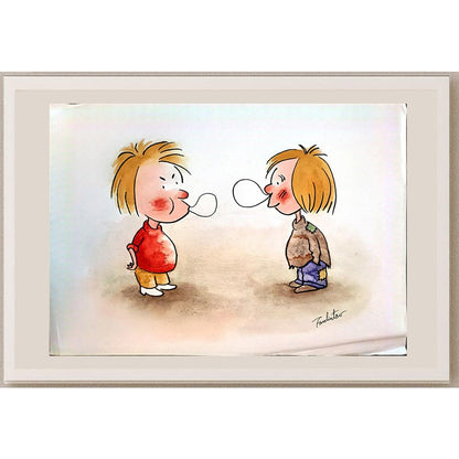 Fan Lin Tao 29x21cm Orijinal Karikatür BOD03956