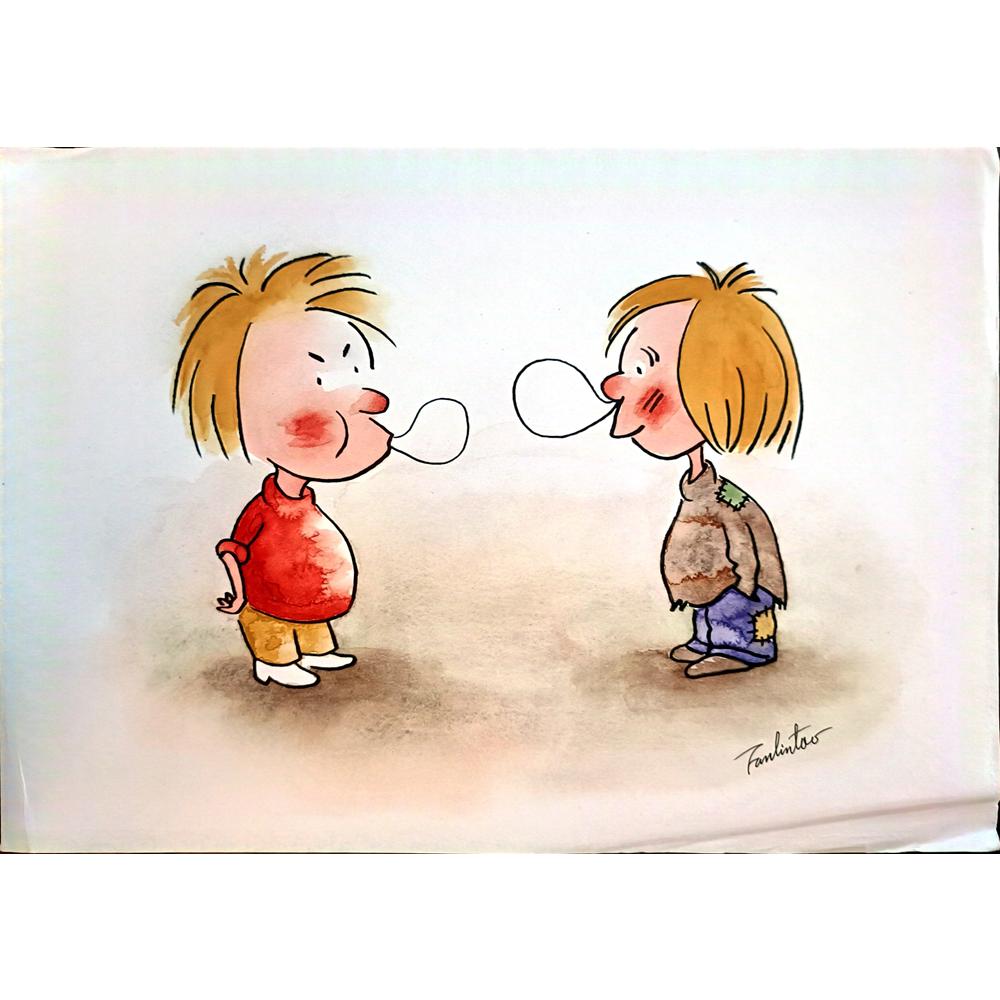 Fan Lin Tao 29x21cm Orijinal Karikatür BOD03956