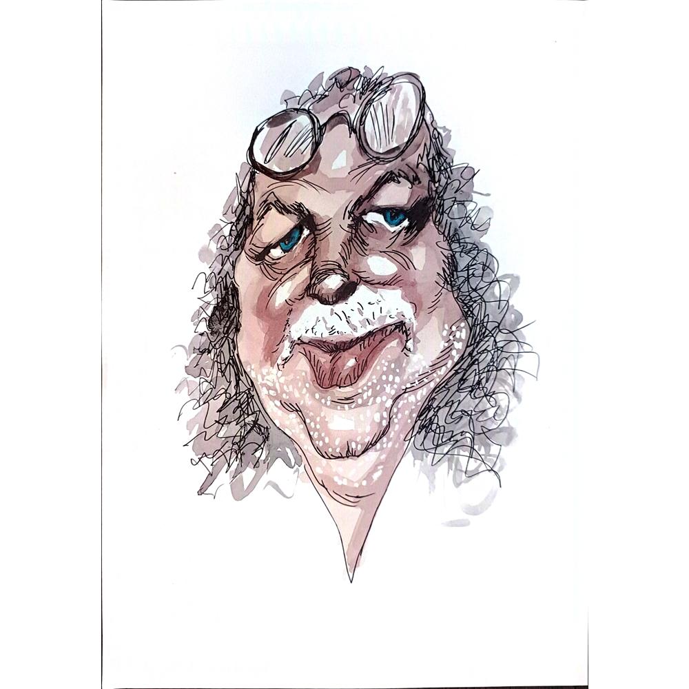 Peter Nieuwendijk 29x21cm Orijinal Karikatür BOD03960