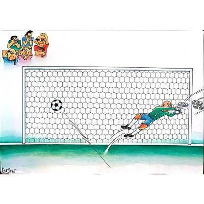 Aung 29x21cm Orijinal Karikatür BOD03963