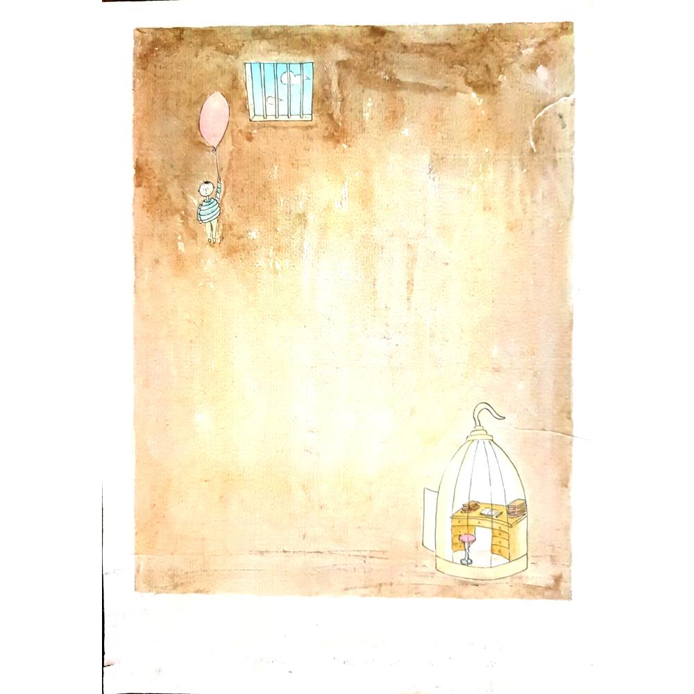 Jin Xiao Xing 29x21cm Orijinal Karikatür BOD03966
