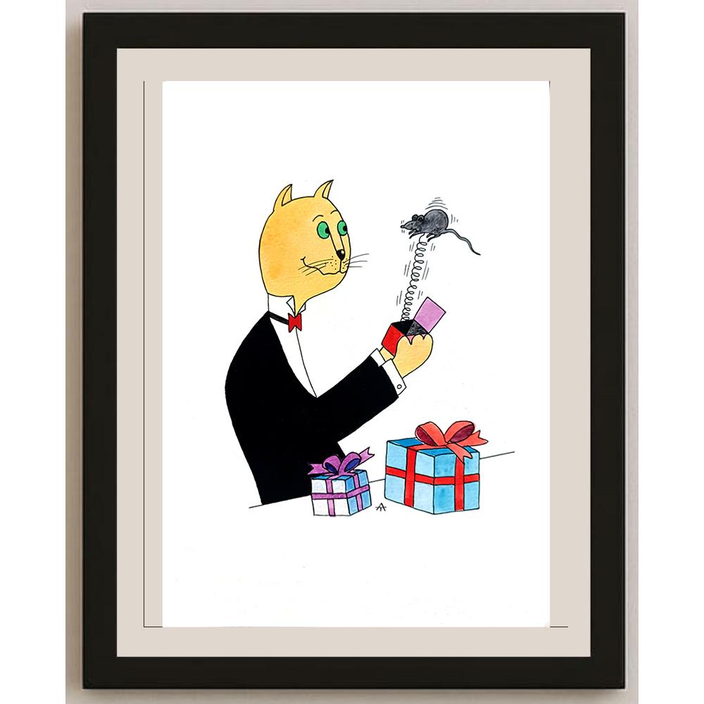 Alexei Talimonov 29x21cm Orijinal Karikatür BOD03969