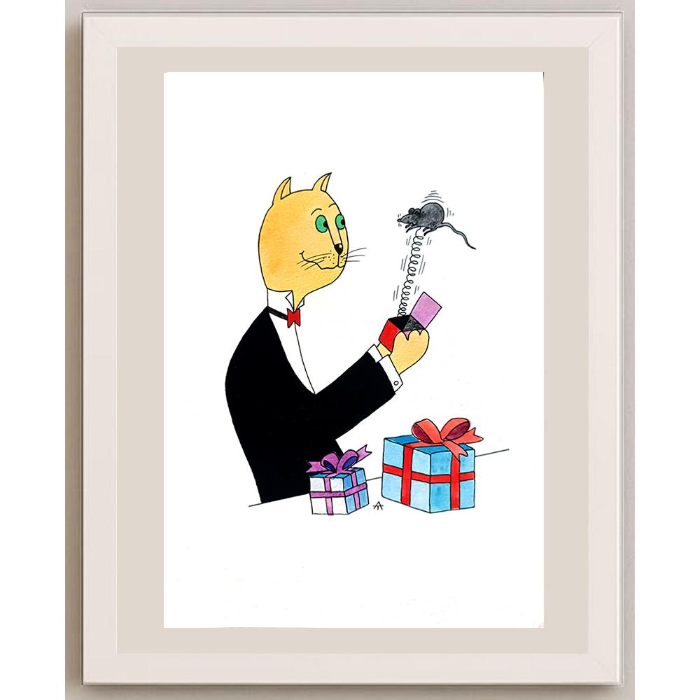 Alexei Talimonov 29x21cm Orijinal Karikatür BOD03969