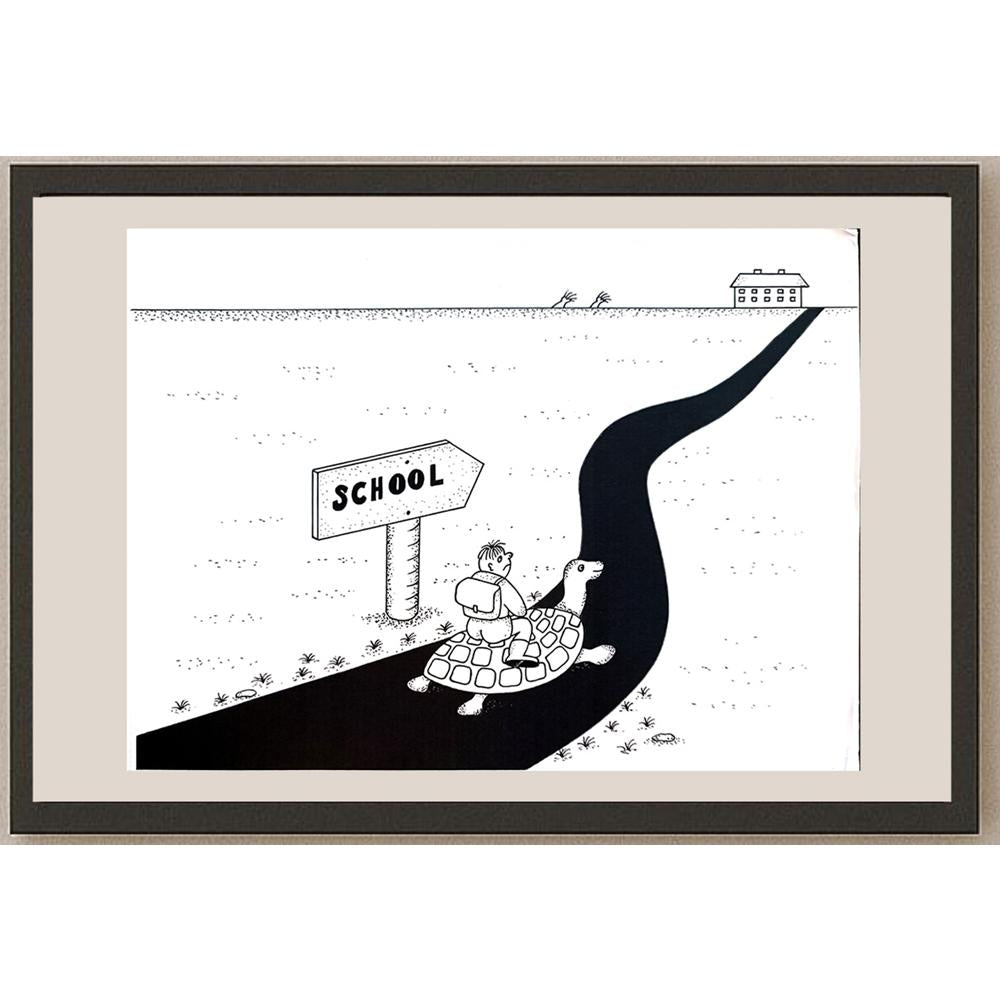 Walerian Domanski 29x21cm Orijinal Karikatür BOD03970