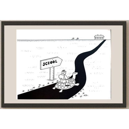 Walerian Domanski 29x21cm Orijinal Karikatür BOD03970