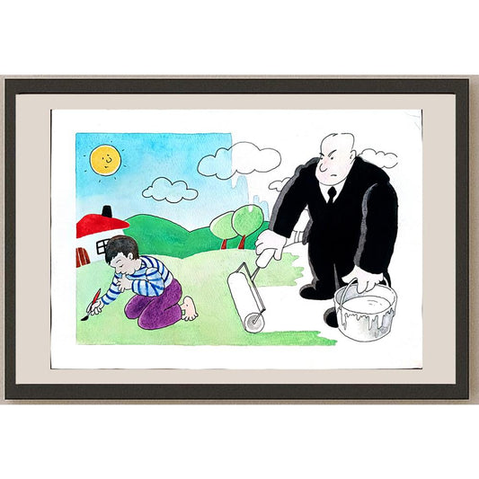 Valentin Georgiev 29x21cm Orijinal Karikatür BOD03972