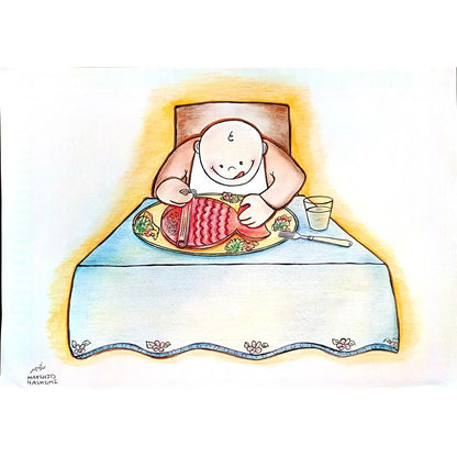 Mahshid Hashemi 29x21cm Orijinal Karikatür BOD03973