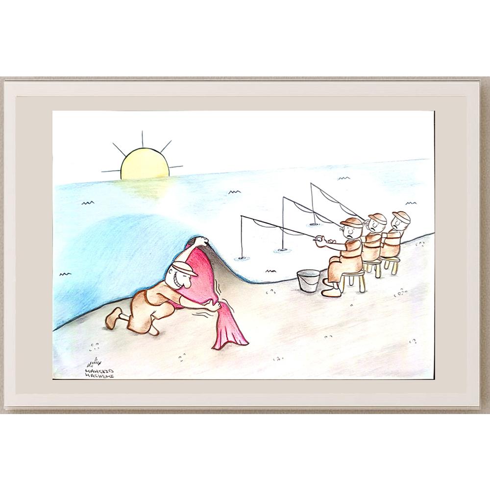 Mahshid Hashemi 29x21cm Orijinal Karikatür BOD03974