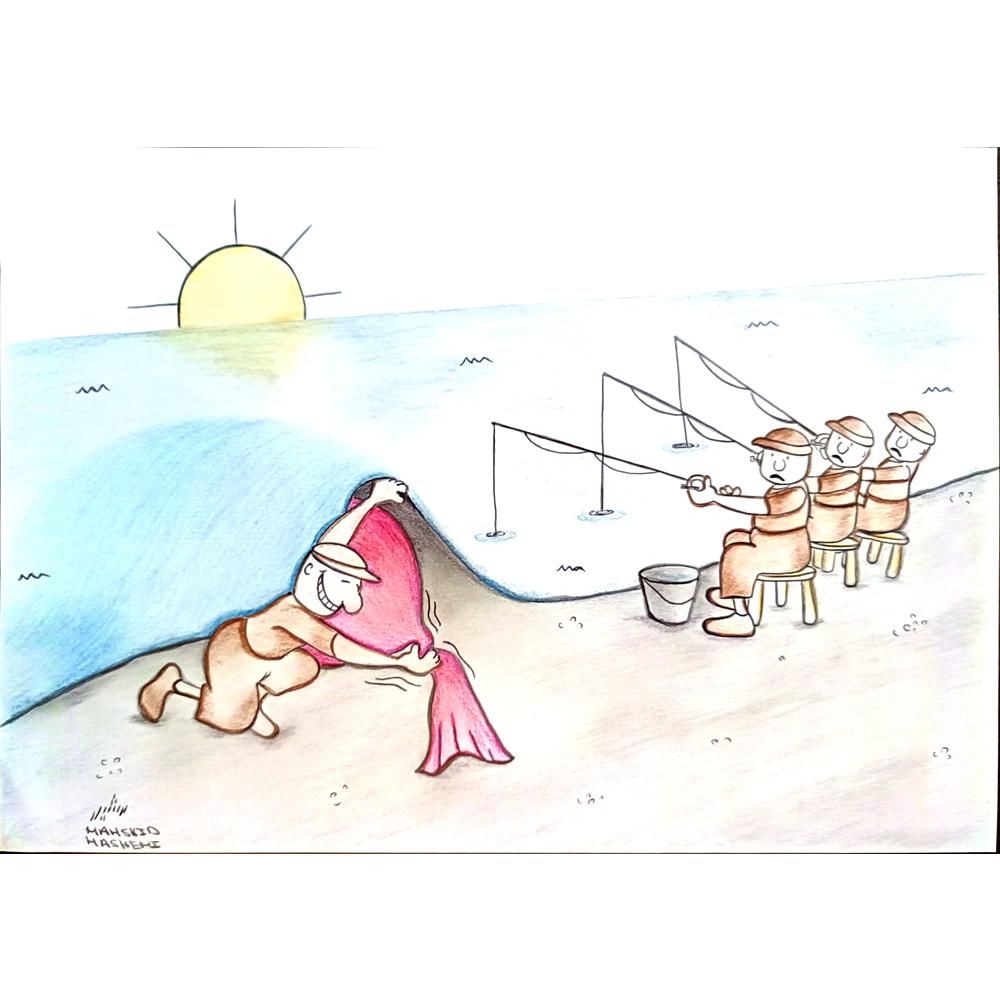 Mahshid Hashemi 29x21cm Orijinal Karikatür BOD03974