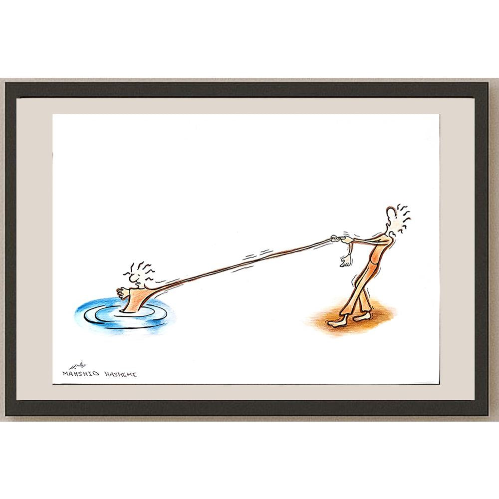 Mahshid Hashemi 29x21cm Orijinal Karikatür BOD03976