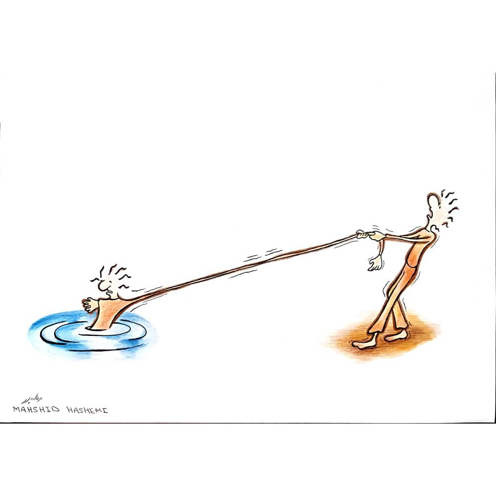 Mahshid Hashemi 29x21cm Orijinal Karikatür BOD03976