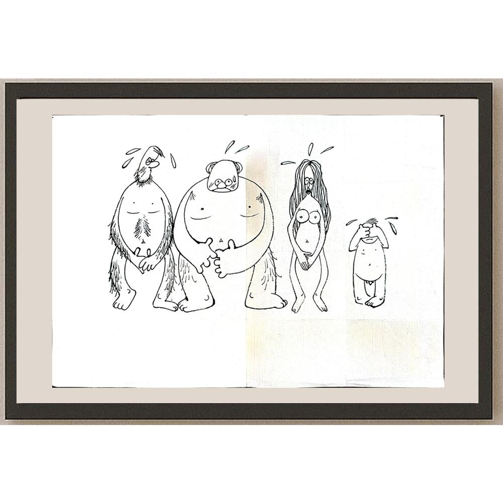 Cheng Zhen Lin 43x30cm Orijinal Karikatür BOD03977