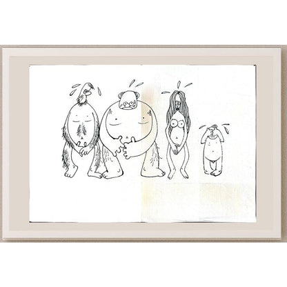 Cheng Zhen Lin 43x30cm Orijinal Karikatür BOD03977