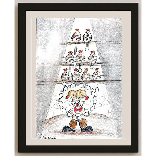 Peyman Zolnounah 29x21cm Orijinal Karikatür BOD03983