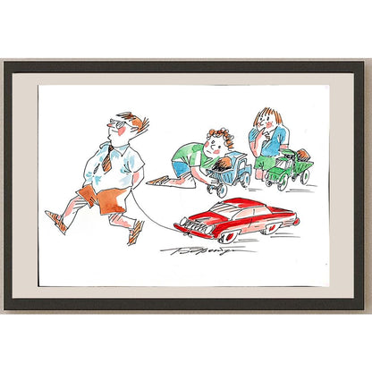 Boris Erenburg 29x21cm Orijinal Karikatür BOD03984