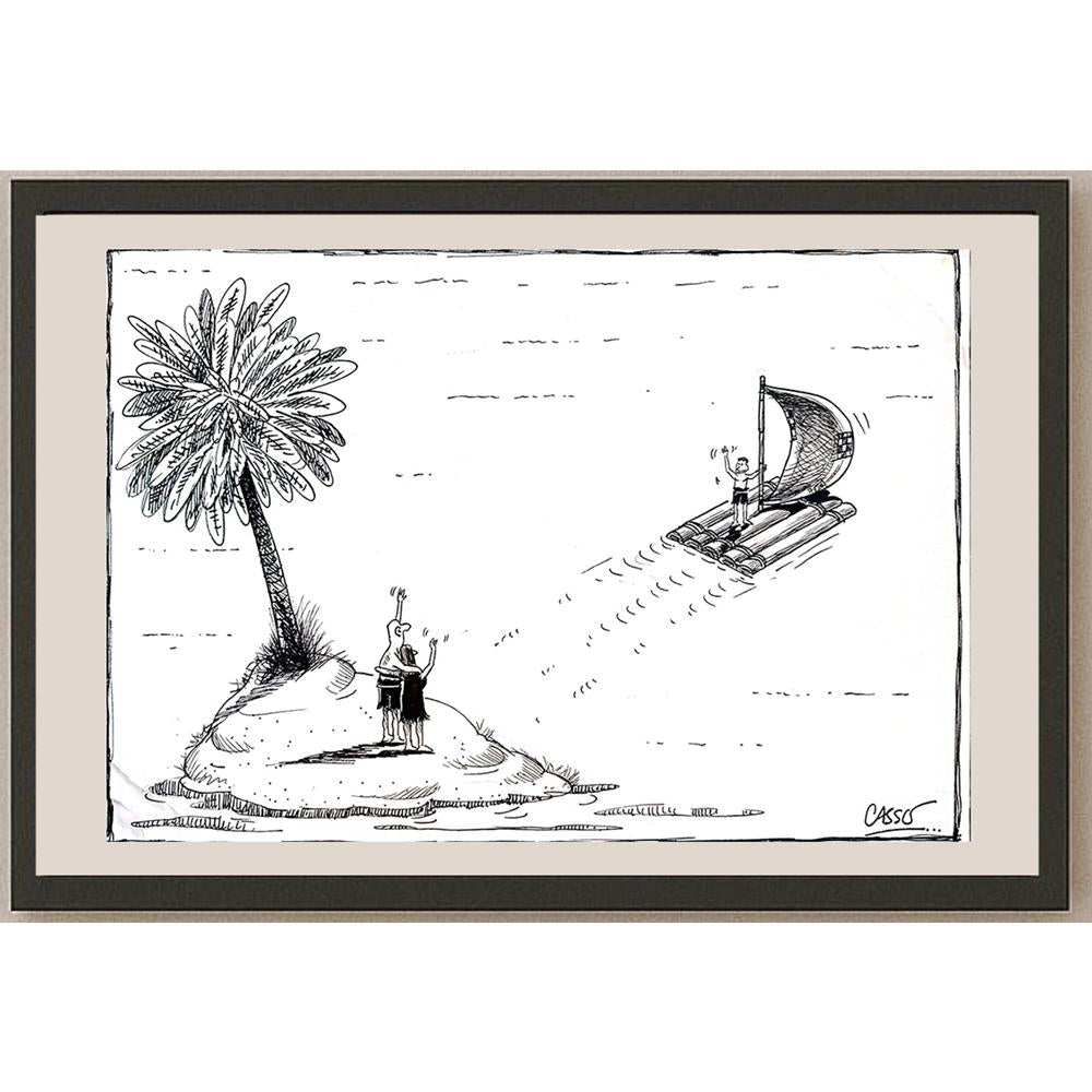 Carlos Augusto Nascimento 29x21cm Orijinal Karikatür BOD03986