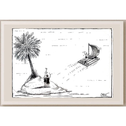 Carlos Augusto Nascimento 29x21cm Orijinal Karikatür BOD03986