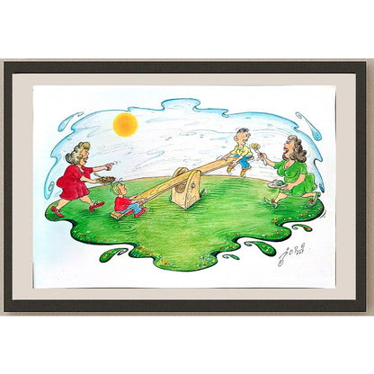 Jordan Popiliev 29x21cm Orijinal Karikatür BOD03987