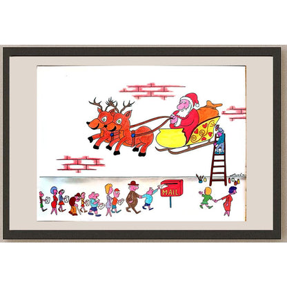 Marian Lupu 29x21cm Orijinal Karikatür BOD03989